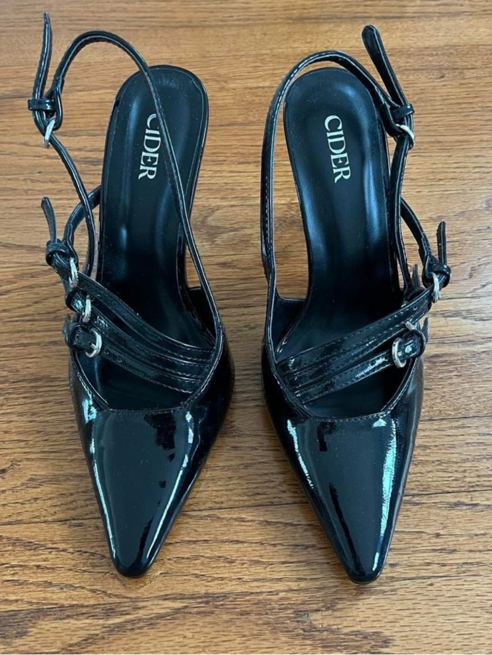 Pointed Toe Slingback Heels